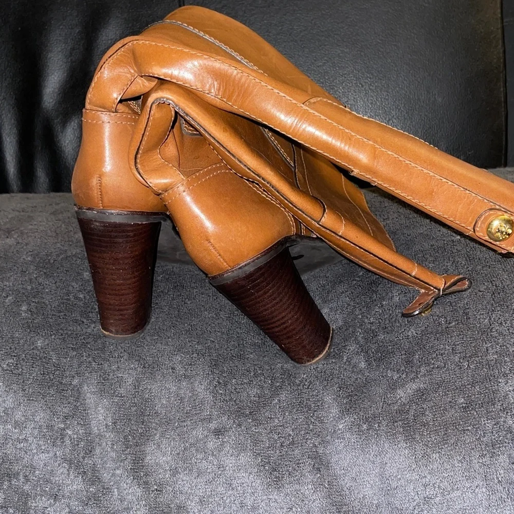 Tory Burch Brown Leather Knee-High Boots Women’s Size 7